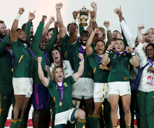 South Africa dominate England to win record third Rugby World Cup
